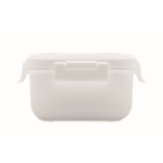 Tupperware made of PP with cutlery, handle and 2 levels, 1 L white colour sixth view