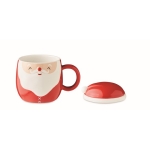 Mug in the shape of a cheerful Santa Claus, 370 ml red colour second view