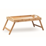 Folding bamboo tray wood colour