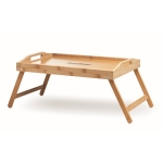 Folding bamboo tray wood colour main view