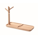 Wooden desk organiser, a sustainable advertising medium wood colour