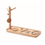 Wooden desk organiser, a sustainable advertising medium wood colour third view