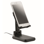 Charging station, extendable & foldable phone holder, 15W black colour second view