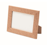 Rectangular cork photo frame with stand, 10x15cm natural colour second view