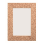 Rectangular cork photo frame with stand, 10x15cm natural colour fourth view