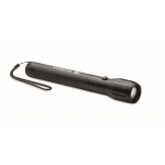 Torch with LED light and carrying strap as a promotional gift black colour main view