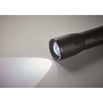 Small LED torch with straps, perfect for promotions black colour third photographic view