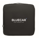 Padded bag for storing charging cables, for electric cars black colour fourth main view