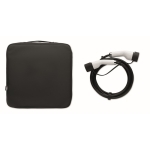 Padded bag for storing charging cables, for electric cars black colour sixth view