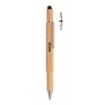 Multifunctional ballpoint pen for arts and crafts wood colour