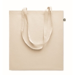 Tote bag made of recycled cotton, 140 g/m2 natural colour second view