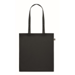 Recycled tote bag in many colours, 140 g/m2 black colour