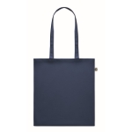 Recycled tote bag in many colours, 140 g/m2 blue colour