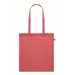 Recycled tote bag in many colours, 140 g/m2 red colour