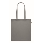 Recycled tote bag in many colours, 140 g/m2 dark grey colour