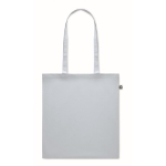 Recycled tote bag in many colours, 140 g/m2 pastel blue colour