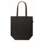 RPET felt bag with long handles black colour third view