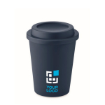 Double-walled plastic takeaway cup, 300 ml view with print area