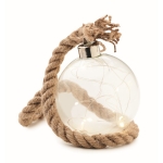 Decorative, christmas LED light ball with rope for hanging transparent colour fifth view