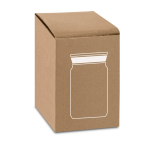 Double-walled insulated mug with cork lid, 350 ml in box