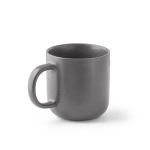 Ceramic mug with speckled matte finish, 370 ml dark grey colour