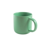 Ceramic mug with speckled matte finish, 370 ml light-green colour