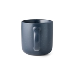 Ceramic mug with speckled matte finish, 370 ml navy-blue colour second view