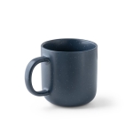 Ceramic mug with speckled matte finish, 370 ml navy-blue colour