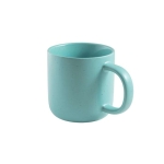 Ceramic mug with speckled matte finish, 370 ml light blue colour