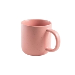 Ceramic mug with speckled matte finish, 370 ml light pink colour