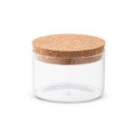 Glass jar with bamboo lid, 380 ml, Crystal Gummies natural colour