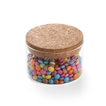 Glass jar with bamboo lid, 380 ml, Crystal Gummies natural colour fifth view