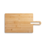 Bamboo chopping and serving board with handle, Tasty natural colour first view