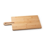 Bamboo chopping and serving board with handle, Tasty natural colour