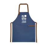 Canvas cotton apron with metallic details, 300 g/m2 main view