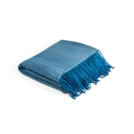 Soft acrylic blanket, 270 g/m2 blue colour