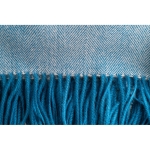 Soft acrylic blanket, 270 g/m2 blue colour third view