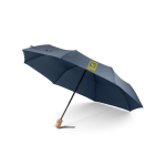 Umbrella with automatic windproof opening and closing Ø94 blue colour image with logo