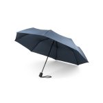 Foldable umbrella in bright colours made from recycled plastic Ø95 blue colour first view