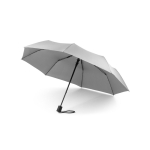 Foldable umbrella in bright colours made from recycled plastic Ø95 light grey colour first view