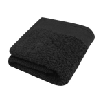 Thick cotton bath towel, 30x50cm, 550 g/m² black colour