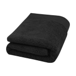 Soft and thick cotton towel, 50x100cm, 550 g/m² black colour