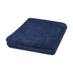 Sustainable cotton towel, 100x180cm, 550 g/m² navy-blue colour