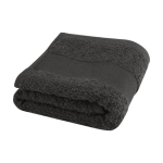 Cotton hand towel, 30x50cm, 450 g/m² in colours dark grey colour