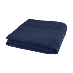 Eco cotton towel, 100x180cm, 450 g/m² navy-blue colour