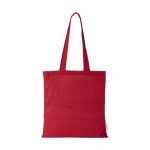 Organic cotton tote bag in colour, 140 g/m² red colour