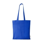 Organic cotton tote bag in colour, 140 g/m² royal blue colour