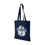 Organic cotton tote bag in colour, 140 g/m² navy-blue colour