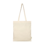 Organic cotton tote bag in colour, 140 g/m² natural colour