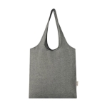 Promotional recycled cotton tote bag, 150 g/m² black colour